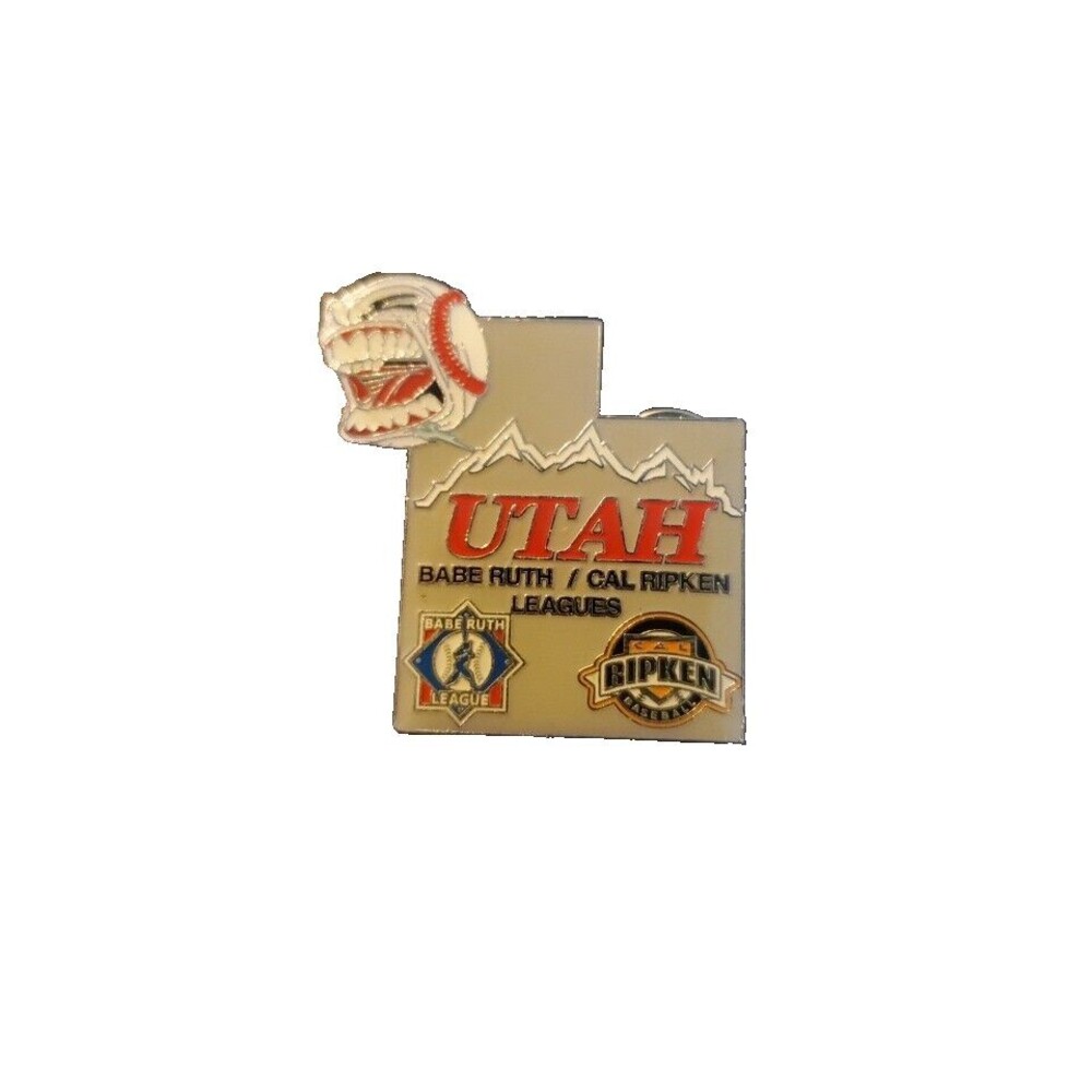 Utah Babe Ruth Cal Ripken Leagues Baseball Pin Collectible Preowned